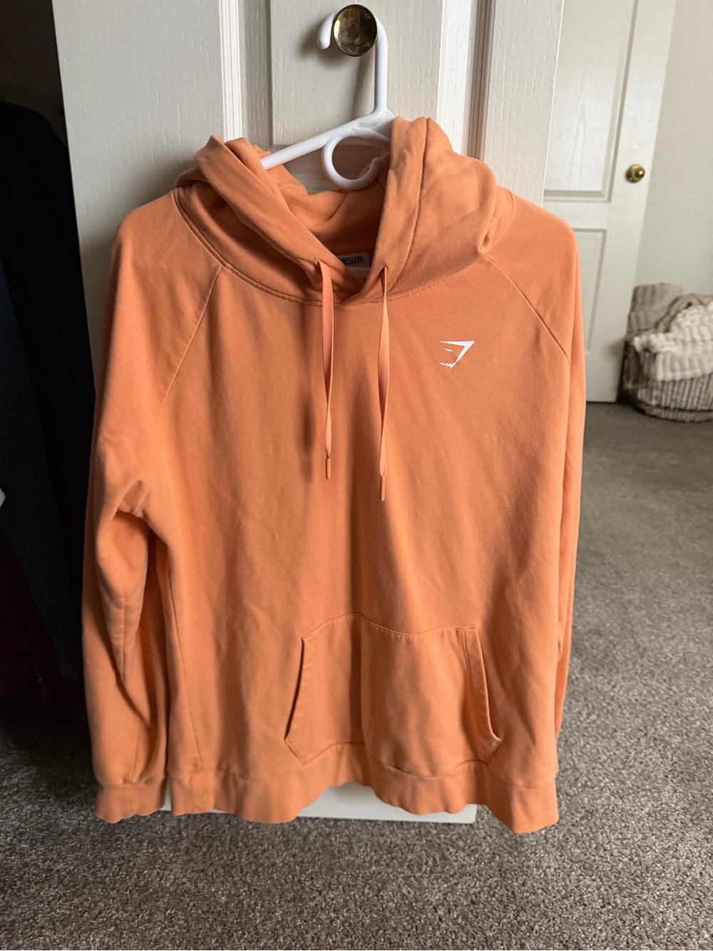 Gymshark Peach-Orange Women's Pullover Hoodie
